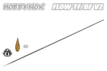 Hobbynox FLOW-TF/BF V2 Nl & Munstycke Set 0.8mm i gruppen Bygg & Verktyg / Frg & penslar / Frgsprutor hos Rynosx4 Hobbyshop AB (HN002-22C)