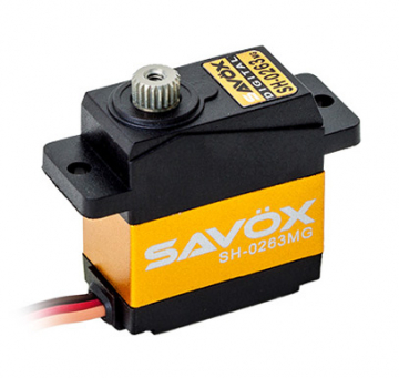 Savx SH-0263MG Mikroservo 2.2Kg 0.10s Alu Metalldrev i gruppen Fabrikat / S / Savx / Servon hos Rynosx4 Hobbyshop AB (SAV-SH0263MG)