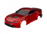 Traxxas Kaross Ford Mustang Clipless Komplett Röd Traxxas Kaross Ford Mustang Clipless Komplett Röd