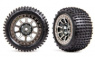 Traxxas Däck & Fälg Alias Medium / Svart Krom 2.2" Bak (2) Traxxas Däck & Fälg Alias Medium / Svart Krom 2.2" Bak (2)