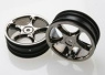 Traxxas Fälg Tracer Svartkrom 2.2' 2WD Fram (2) Traxxas Fälg Tracer Svartkrom 2.2' 2WD Fram (2)