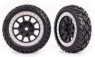 Traxxas Däck & Fälg Anaconda / Grå med Kromad Ring 2.2" 2WD Fram (2) Traxxas Däck & Fälg Anaconda / Grå med Kromad Ring 2.2" 2WD Fram (2)
