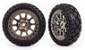 Traxxas Däck & Fälg Anaconda / Svart Krom 2.2" 2WD Fram (2) Traxxas Däck & Fälg Anaconda / Svart Krom 2.2" 2WD Fram (2)