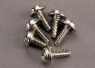 Traxxas Skruvar 3x8mm Självgängande med Krage (6) Traxxas Skruvar 3x8mm Självgängande med Krage (6)