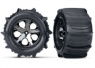 Traxxas Däck & Fälg Paddel/ All-Star Svart Krom 2.8'' TSM Bak (2) Traxxas Däck & Fälg Paddel/ All-Star Svart Krom 2.8'' TSM Bak (2)