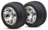 Traxxas Däck & Fälg Ribbed/All-Star Krom 2.8' Fram (2) Traxxas Däck & Fälg Ribbed/All-Star Krom 2.8' Fram (2)
