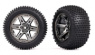 Traxxas Däck & Fälg Alias / RXT Svart Krom 2.8" Bak (TSM-Rated) (2) Traxxas Däck & Fälg Alias / RXT Svart Krom 2.8" Bak (TSM-Rated) (2)