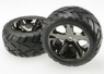 Traxxas Dck & Flg Anaconda/AllStar Svart Krom 2,8 Bak (2)