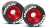 Traxxas Wheelie Hjul Aluminium Röd (2) Traxxas Wheelie Hjul Aluminium Röd (2)