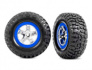 Traxxas Däck & Fälg, BFGoodrich/SCT Krom-Blå 4WD/2WD Bak (2) Traxxas Däck & Fälg, BFGoodrich/SCT Krom-Blå 4WD/2WD Bak (2)