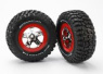 Traxxas Däck & Fälg BFGoodrich/SCT Krom-Röd 2WD Fram (2) Traxxas Däck & Fälg BFGoodrich/SCT Krom-Röd 2WD Fram (2)