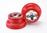 Traxxas Fälg SCT Krom-Röd 2.2/3.0' 2WD Fram (2) Traxxas Fälg SCT Krom-Röd 2.2/3.0' 2WD Fram (2)