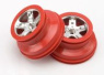 Traxxas Fälg SCT Matt Krom-Röd 2.2/3.0' 2WD Fram (2) Traxxas Fälg SCT Matt Krom-Röd 2.2/3.0' 2WD Fram (2)