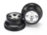 Traxxas Fälg SCT Matt Krom - Svart 2.2/3.0" 2WD Fram (2) Traxxas Fälg SCT Matt Krom - Svart 2.2/3.0" 2WD Fram (2)