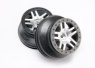 Traxxas Fälg SCT Split-Spoke Matt Krom-Svart 2WD Fram (2) Traxxas Fälg SCT Split-Spoke Matt Krom-Svart 2WD Fram (2)