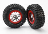 Traxxas Däck & Fälg BFGoodrich/S-Spoke Krom-Röd 2WD Fram (2) Traxxas Däck & Fälg BFGoodrich/S-Spoke Krom-Röd 2WD Fram (2)