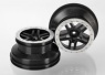 Traxxas Fälg SCT Split-Spoke Svart-Matt Krom 2.2/3.0''' 2WD Fram (2) Traxxas Fälg SCT Split-Spoke Svart-Matt Krom 2.2/3.0''' 2WD Fram (2)