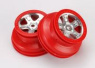 Traxxas Fälgar SCT Matt Krom-Röd (14mm) 2.2/3.0' (2) Traxxas Fälgar SCT Matt Krom-Röd (14mm) 2.2/3.0' (2)
