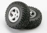 Traxxas Däck & Fälg SCT/SCT Matt Krom (14mm) (2) Traxxas Däck & Fälg SCT/SCT Matt Krom (14mm) (2)