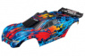 Traxxas Kaross Rustler 4x4 Röd Målad Traxxas Kaross Rustler 4x4 Röd Målad