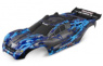 Traxxas Kaross Rustler 4x4 Silver/Blå (med Karossfästen) Traxxas Kaross Rustler 4x4 Silver/Blå (med Karossfästen)