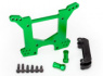 Traxxas Stötdämpartorn Bak Alu Grön Rustler/Hoss 4x4 Traxxas Stötdämpartorn Bak Alu Grön Rustler/Hoss 4x4