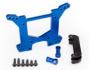Traxxas Stötdämpartorn Bak Alu Blå Rustler/Hoss 4x4 Traxxas Stötdämpartorn Bak Alu Blå Rustler/Hoss 4x4