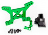 Traxxas Stötdämpartorn Fram Alu Grön Rustler/Hoss 4x4 Traxxas Stötdämpartorn Fram Alu Grön Rustler/Hoss 4x4