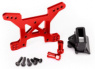 Traxxas Stötdämpartorn Fram Alu Röd Rustler/Hoss 4x4 Traxxas Stötdämpartorn Fram Alu Röd Rustler/Hoss 4x4