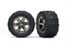 Traxxas Däck & Fälg Talon Extreme/RXT Svart Krom 2.8' 4WD TSM (2) Traxxas Däck & Fälg Talon Extreme/RXT Svart Krom 2.8' 4WD TSM (2)