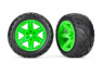Traxxas Däck & Fälg Anaconda/RXT Grön 2,8" 4WD, 2WD Fram (TSM-Rated) (2) Traxxas Däck & Fälg Anaconda/RXT Grön 2,8" 4WD, 2WD Fram (TSM-Rated) (2)