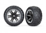 Traxxas Däck & Fälg Anaconda/RXT Svart & Krom 2,8" 4WD, 2WD Fram (TSM-Rated) (2) Traxxas Däck & Fälg Anaconda/RXT Svart & Krom 2,8" 4WD, 2WD Fram (TSM-Rated) (2)