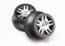 Traxxas Flg SCT Split-Spoke Krom-Svart 2.2/3.0' 4WD/2WD Bak (2)