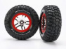 Traxxas Däck & Fälg Goodrich S1/S-Spoke Krom-Röd 4WD/2WD Bak (2) Traxxas Däck & Fälg Goodrich S1/S-Spoke Krom-Röd 4WD/2WD Bak (2)