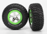 Traxxas Däck & Fälg BFGoodrich/SCT Krom-Grön 4WD/2WD Bak (2) Traxxas Däck & Fälg BFGoodrich/SCT Krom-Grön 4WD/2WD Bak (2)