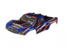 Traxxas Kaross Slash 4x4 Clipless Blå Traxxas Kaross Slash 4x4 Clipless Blå
