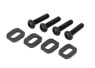 Traxxas Brickor Motorfäste Alu Svart med Skruv (4) X-Maxx, XRT Traxxas Brickor Motorfäste Alu Svart med Skruv (4) X-Maxx, XRT