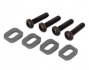 Traxxas Brickor Motorfäste Alu Grå med Skruv (4) X-Maxx, XRT Traxxas Brickor Motorfäste Alu Grå med Skruv (4) X-Maxx, XRT