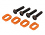 Traxxas Brickor Motorfäste Alu Orange med Skruv (4) X-Maxx, XRT Traxxas Brickor Motorfäste Alu Orange med Skruv (4) X-Maxx, XRT