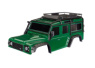 Traxxas Kaross Land Rover Defender Clipless Komplett Grön Traxxas Kaross Land Rover Defender Clipless Komplett Grön