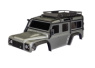 Traxxas Kaross Land Rover Defender Clipless Komplett Silver Traxxas Kaross Land Rover Defender Clipless Komplett Silver