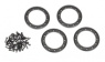 Traxxas Beadlock Ringar 2.2' Alu Svart (4) Traxxas Beadlock Ringar 2.2' Alu Svart (4)