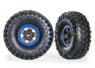 Traxxas Däck & Fälg Canyon Trail/TRX-4 Svart 2.2" Blå (2) Traxxas Däck & Fälg Canyon Trail/TRX-4 Svart 2.2" Blå (2)