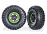 Traxxas Däck & Fälg Canyon Trail/TRX-4 Svart 2.2" Grön (2) Traxxas Däck & Fälg Canyon Trail/TRX-4 Svart 2.2" Grön (2)