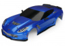 Traxxas Kaross Chevrolet Corvette Z06 Blå Målad Traxxas Kaross Chevrolet Corvette Z06 Blå Målad