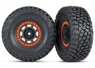 Traxxas Däck & Fälg Baja KR3/Desert Racer Svart-Orange (2) UDR Traxxas Däck & Fälg Baja KR3/Desert Racer Svart-Orange (2) UDR