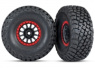 Traxxas Däck & Fälg Baja KR3/Method Race Svart-Röd (2) UDR Traxxas Däck & Fälg Baja KR3/Method Race Svart-Röd (2) UDR