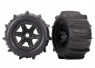 Traxxas Däck & Fälg Paddel/Carbide Svart 3.8' TSM (2) Traxxas Däck & Fälg Paddel/Carbide Svart 3.8' TSM (2)