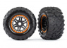 Traxxas Däck & Fälg Maxx/Svart/Orange (17mm) 2,8" TSM (2) Traxxas Däck & Fälg Maxx/Svart/Orange (17mm) 2,8" TSM (2)