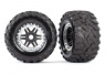 Traxxas Däck & Fälg Maxx/Svart/Krom (17mm) 2,8" TSM (2) Traxxas Däck & Fälg Maxx/Svart/Krom (17mm) 2,8" TSM (2)